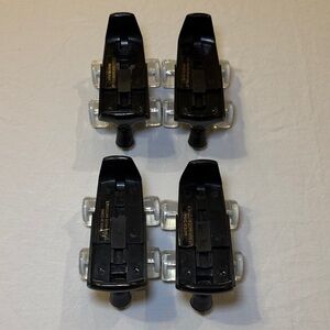 Build-A-Bear Workshop Black Adjustable Roller Skates 2 Pair (4 Skates) EUC